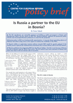 Is Russia a partner to the EU in Bosnia?