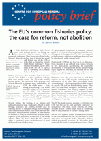 The EU's common fisheries policy: The case for reform, not abolition