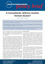A transatlantic defence market, forever elusive?