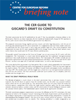 The CER guide to Giscard's draft EU constitution