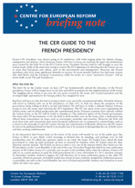 The CER guide to the French presidency