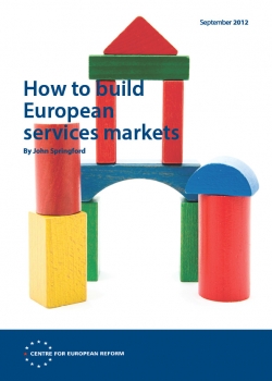 How to build European services markets